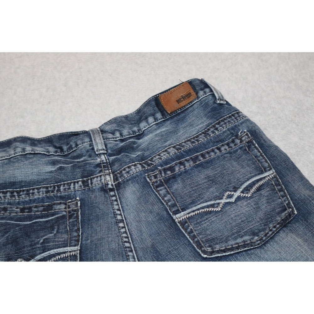 Urban Pipeline Denim Jean Shorts Mens 32 Blue Loose Fit Heavy Stitch Skater **